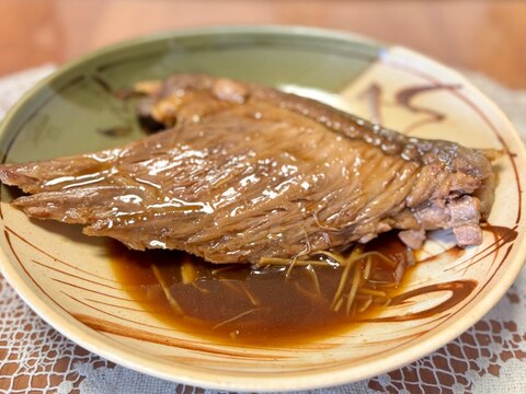 熟成が済んだマグロのハーモニカの甘辛な☆煮つけ